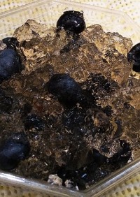 カロリーオフ黒酢のゼリー。