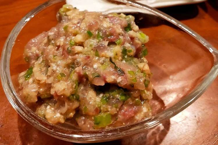 酒が最高にすすむ鯵なめろう レシピ 作り方 By みぃた クックパッド 簡単おいしいみんなのレシピが372万品