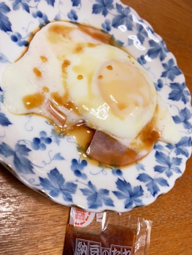 目玉焼きにこの味が合う合う☆納豆のタレの写真