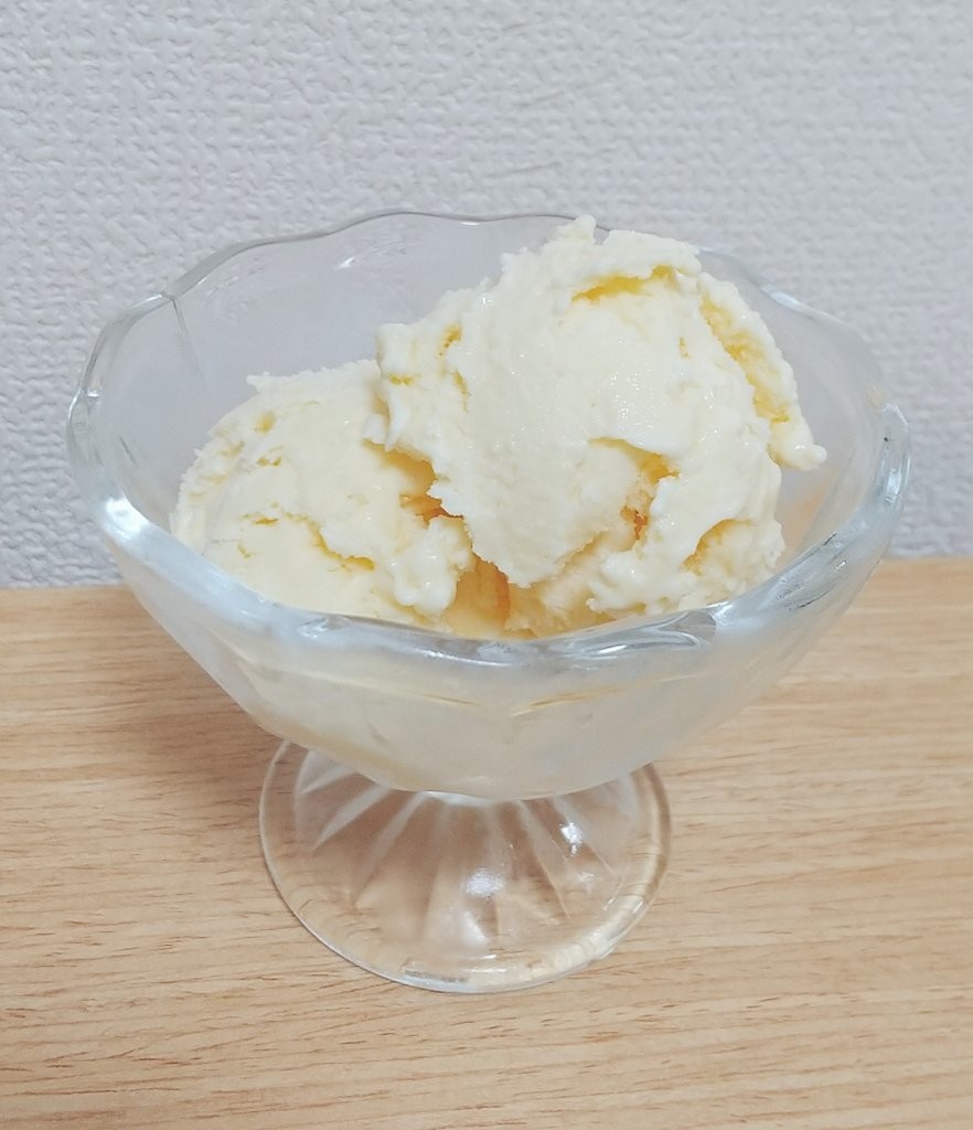 レンジで簡単！手作りアイスクリームの画像
