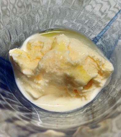 オリーブオイルアイスクリームの写真