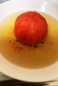 簡単☆トマトのコンソメ冷製スープ！！