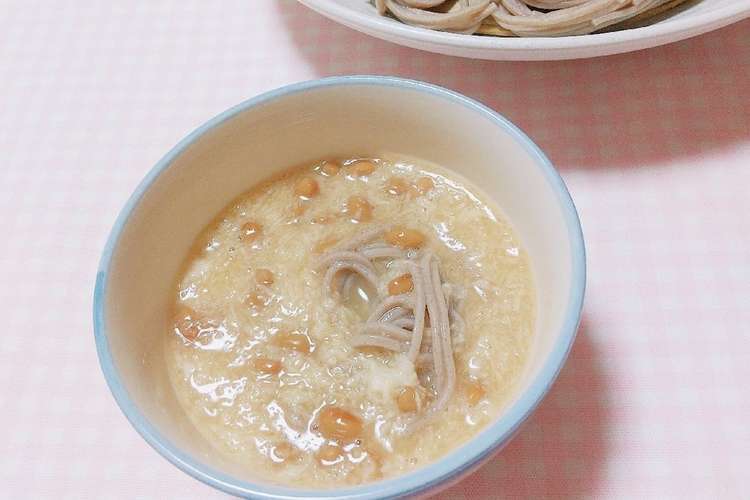 簡単ヘルシー 納豆とろろのつけ蕎麦 レシピ 作り方 By まあまま 0403 クックパッド 簡単おいしいみんなのレシピが357万品