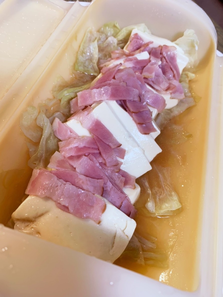 豆腐とキャベツの塩だれベーコンの画像