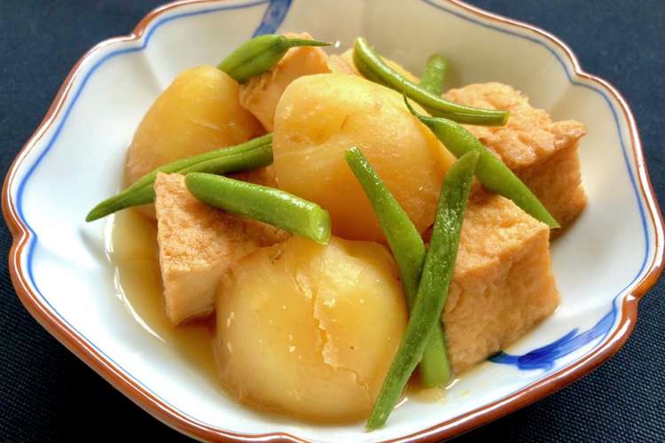 厚揚げ じゃが芋とインゲンの煮物 旨煮 レシピ 作り方 By お料理ニャロメ クックパッド 簡単おいしいみんなのレシピが364万品