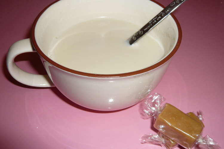 簡単 あったかキャラメル豆乳ドリンク レシピ 作り方 By Bergamoto クックパッド 簡単おいしいみんなのレシピが352万品