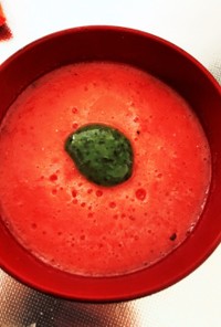 夏の味方☆シンプルトマトの冷製スープ！！