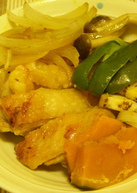 鶏もも肉とたっぷり野菜のイタリア焼き