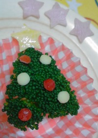 お弁当に☆ブロッコリーのクリスマスツリー