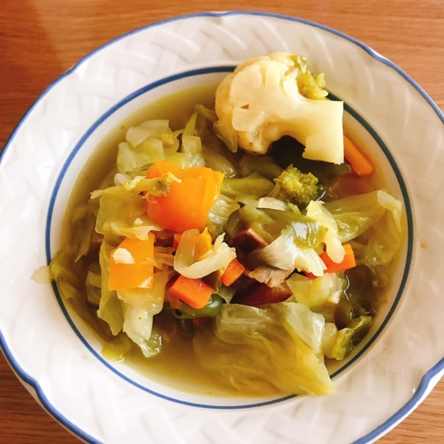 バレエご飯野菜たっぷりカレースープの画像