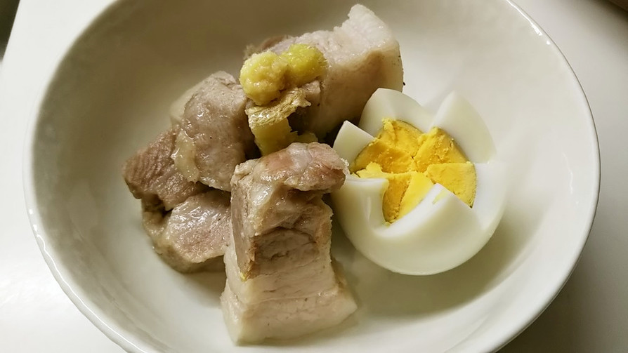 ホットクックでつくる塩豚＆ゆで卵の画像