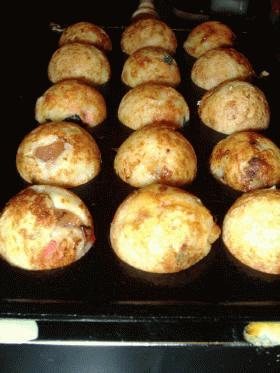 マヨ入りたこ焼き~!ソース無しでも美味しいよ!