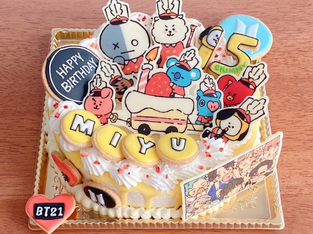 Bt21キャラケーキ Bts レシピ 作り方 By ピクとも クックパッド 簡単おいしいみんなのレシピが375万品