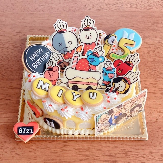 Bt21キャラケーキ Bts レシピ 作り方 By ピクとも クックパッド 簡単おいしいみんなのレシピが374万品