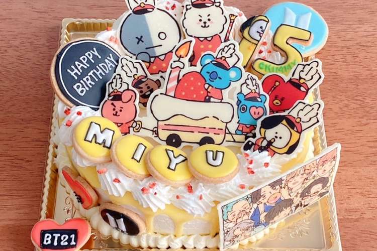 Bt21キャラケーキ Bts レシピ 作り方 By ピクとも クックパッド 簡単おいしいみんなのレシピが355万品