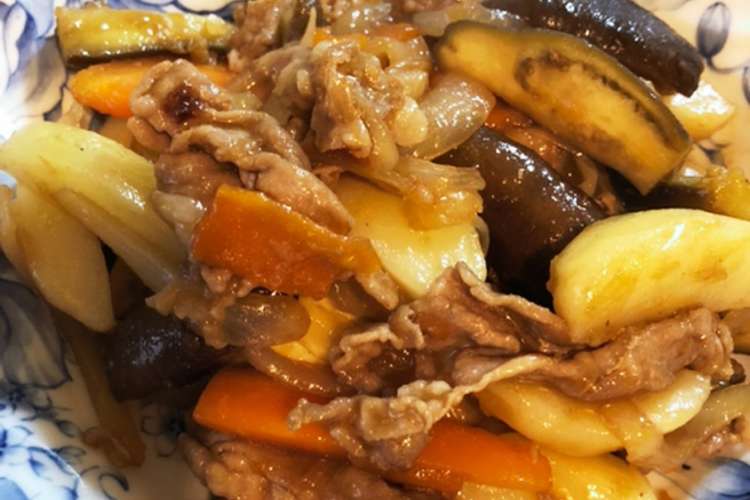 ナス豚肉じゃがいも炒め レシピ 作り方 By Nikigfk2o0 クックパッド 簡単おいしいみんなのレシピが372万品
