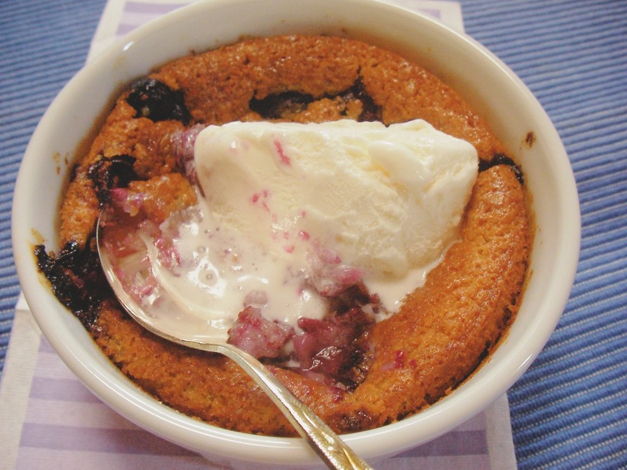 ルバーブコブラーのレシピ