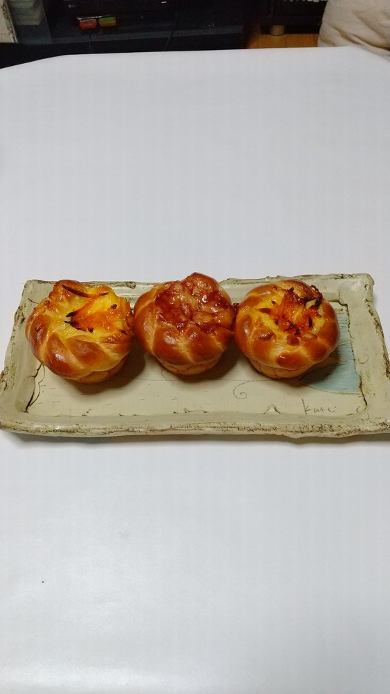 ブルーベリークリームチーズペストリーの三つ編みレシピ