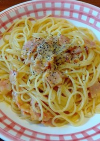 カルボナーラ風スパゲッティ