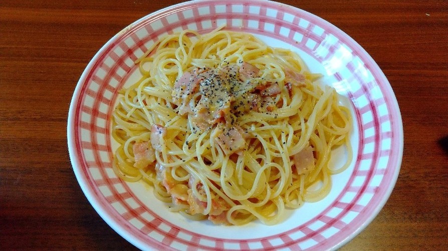 カルボナーラ風スパゲッティの画像