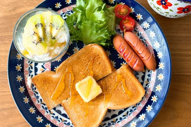 ワンプレート朝食 ハニーバタートースト レシピ 作り方 By 朝食recipe クックパッド 簡単おいしいみんなのレシピが376万品