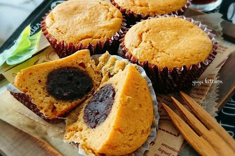 米粉で作る 餡子入りきな粉マフィン レシピ 作り方 By ゆぅゅぅ クックパッド 簡単おいしいみんなのレシピが357万品