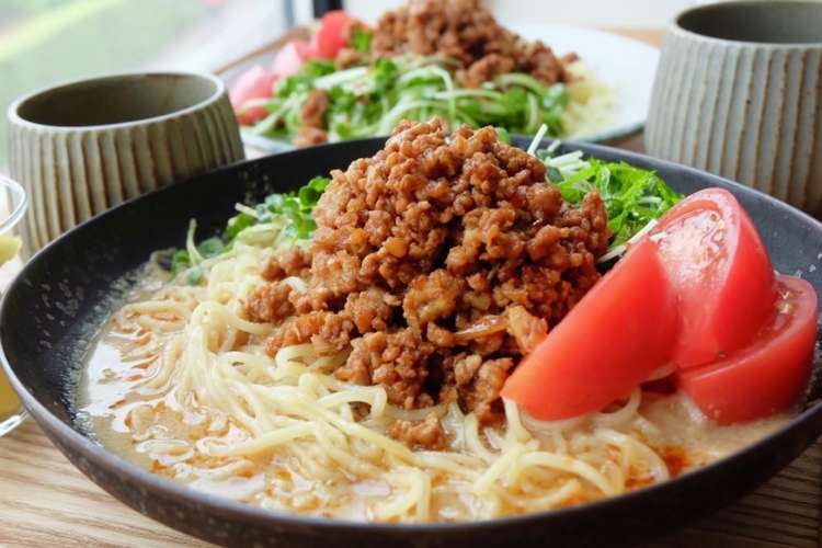 肉味噌たっぷり 冷やし担々麺 レシピ 作り方 By ゆり子 ママレシピ クックパッド 簡単おいしいみんなのレシピが368万品