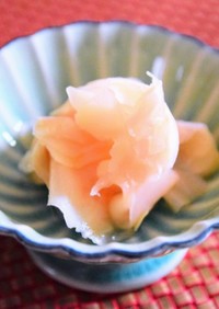 さっぱり新生姜の甘酢漬け♡寿司屋のガリ