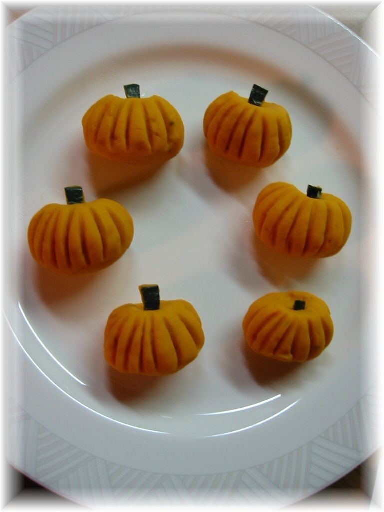 かぼちゃのサラダღキャラ弁に✿の画像