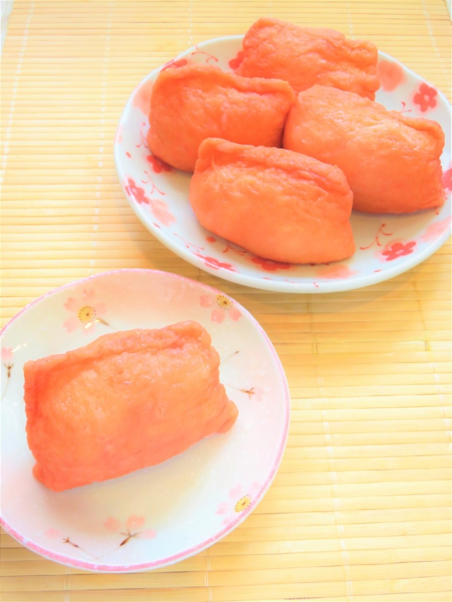 ☺ピンクで可愛い♡簡単♪桃色いなり寿司☺の画像