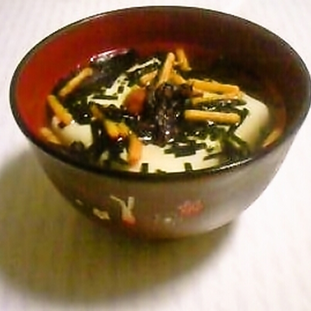 夜食やダイエットにヘルシー豆腐お茶漬け レシピ 作り方 By Misiro クックパッド