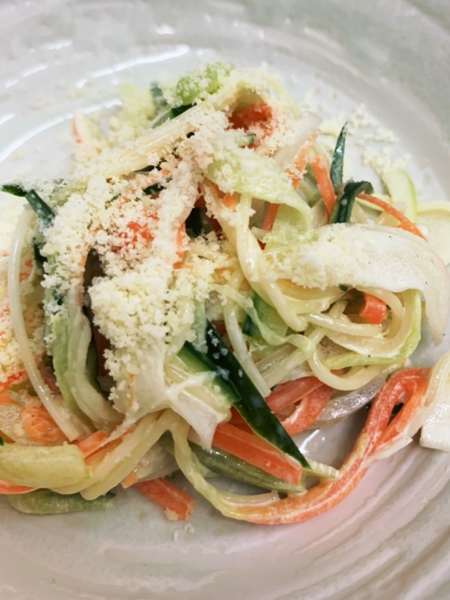 カッペリーニの野菜サラダ！の画像