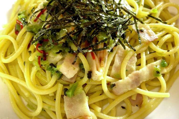 青しその実漬物パスタ レシピ 作り方 By ヨッシーよし丸 クックパッド 簡単おいしいみんなのレシピが356万品