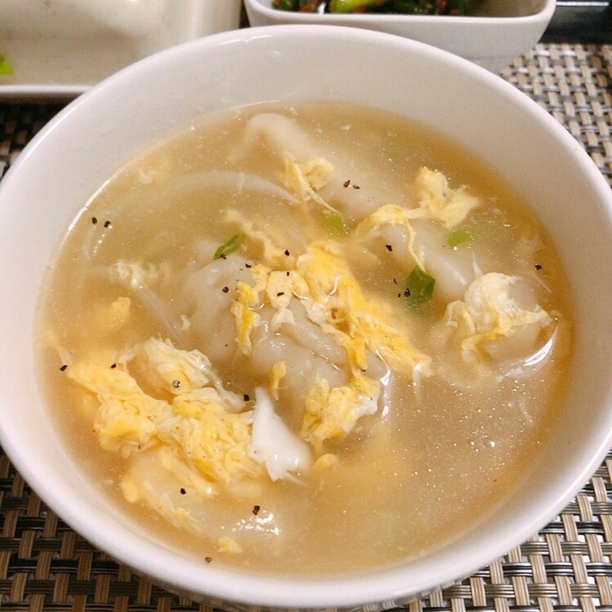 韓国タシダで簡単餃子スープの画像
