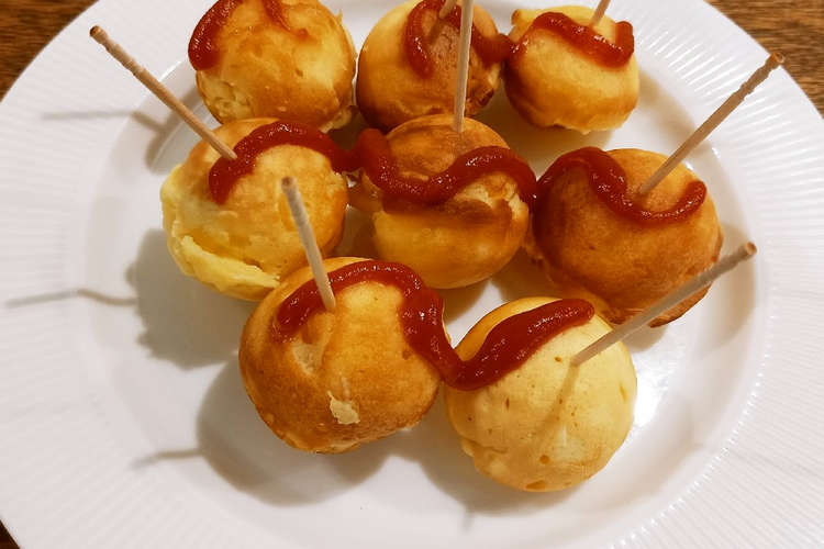 たこ焼き器でミニアメリカンドック レシピ 作り方 By ポテチ犬 クックパッド 簡単おいしいみんなのレシピが376万品