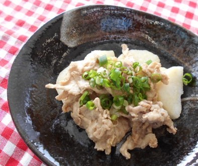 【バランス】長芋と豚肉の梅風味レンジ蒸しの写真