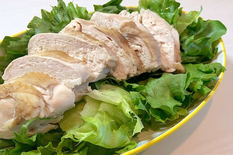 鶏むね肉の塩チャーシュー レシピ 作り方 By Temisqyq クックパッド 簡単おいしいみんなのレシピが372万品