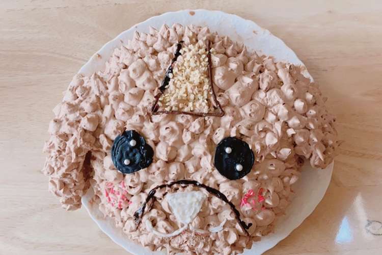 立体ケーキ 犬 人間用 レシピ 作り方 By Tiara クックパッド 簡単おいしいみんなのレシピが359万品