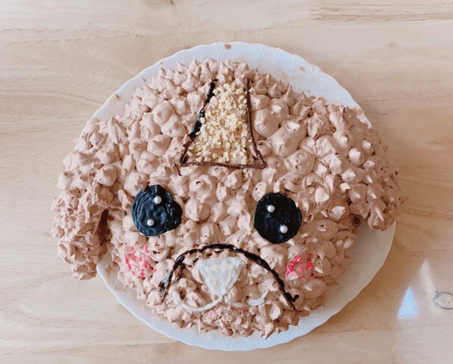立体ケーキ〜犬〜(人間用)の画像