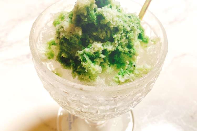 簡単 抹茶練乳かき氷 手作りシロップ レシピ 作り方 By 1cchie クックパッド 簡単おいしいみんなのレシピが357万品