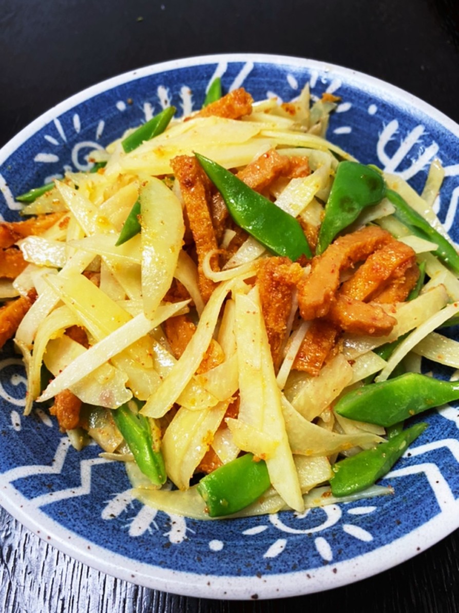 いんげんと赤天（島根名物）のマヨ炒めの画像