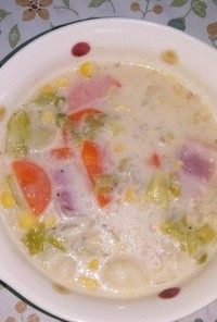 71　朝のスープ　其の２　白い野菜スープ