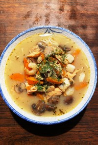 海鮮豆乳味噌温麺