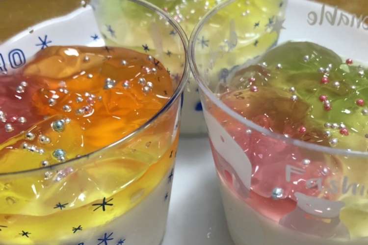 簡単 紫陽花ゼリー レシピ 作り方 By まろ猫 ㅅ クックパッド 簡単おいしいみんなのレシピが370万品