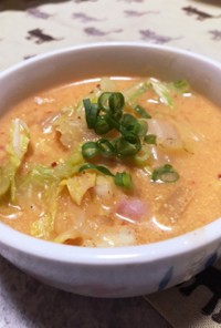 簡単・キムチ豆乳スープ