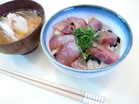 ハマチのさっぱり丼