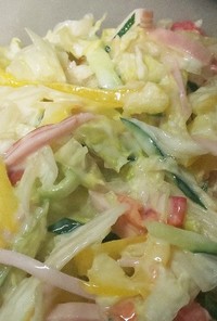 【簡単】レタスとハムのヨーグルトサラダ