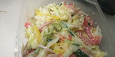 【簡単】レタスとハムのヨーグルトサラダの写真