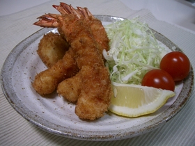 基本のまっすぐエビフライ✽工程つき✽