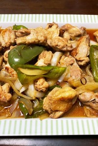 鶏肉と野菜の麺つゆ炒め煮